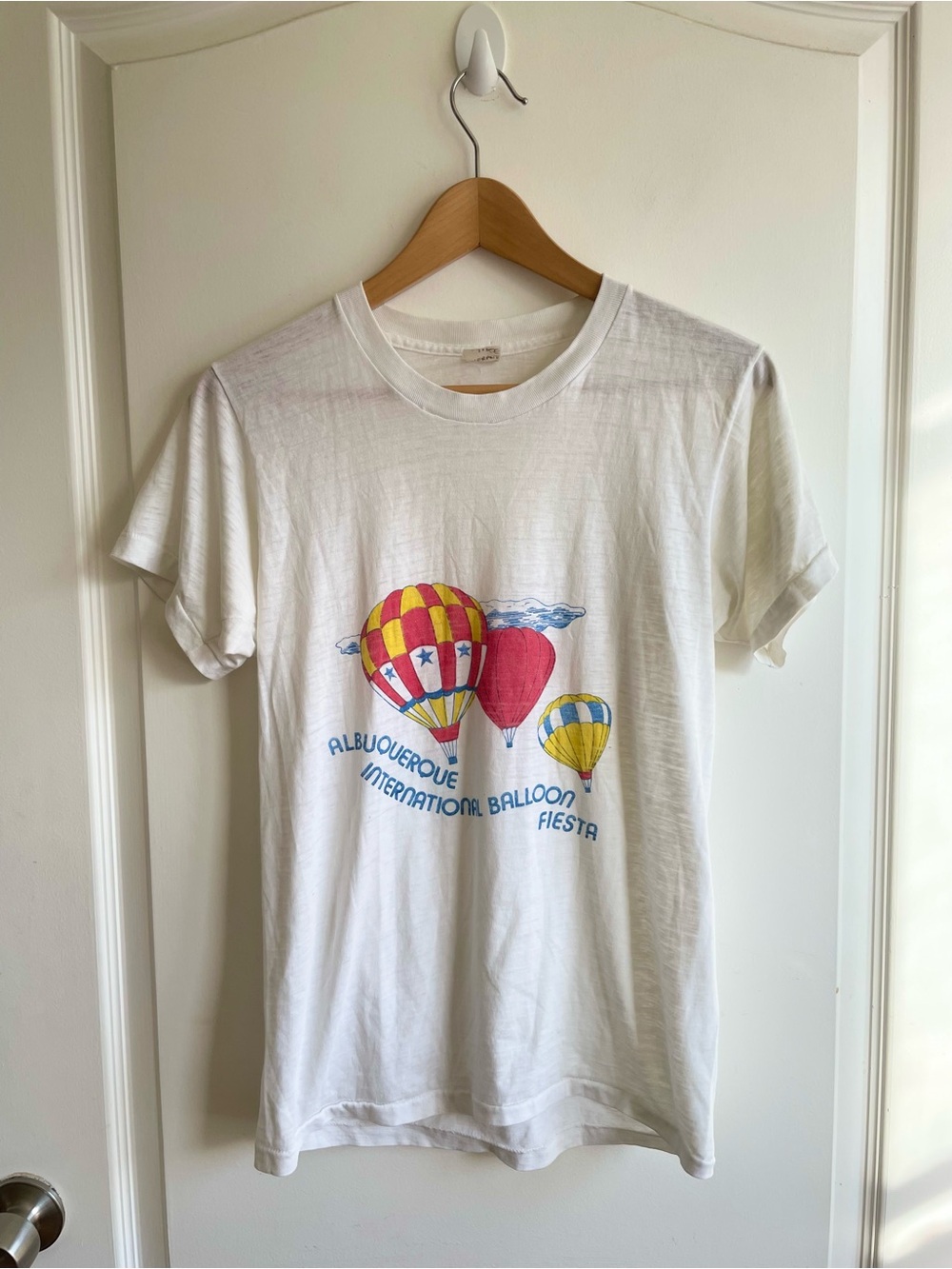 Vintage Single Stitch Tshirt Albuquerque International Balloon Fiesta M Vtg Fit